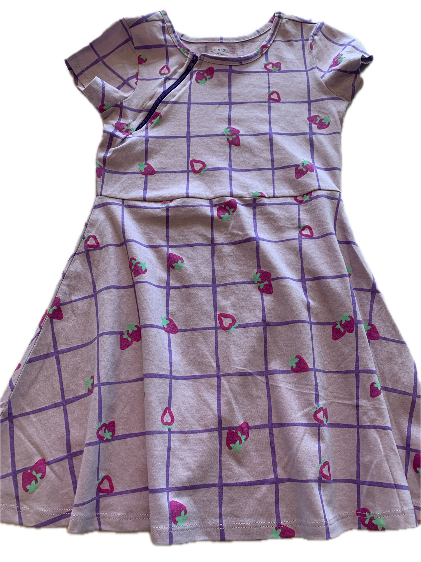 RIGHT ZIPPER Strawberry Dress
