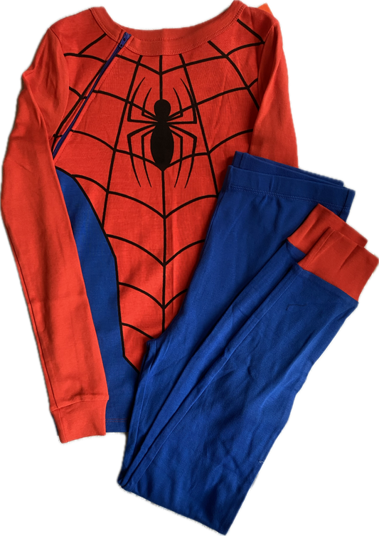 RIGHT ZIPPER Spiderman PJs