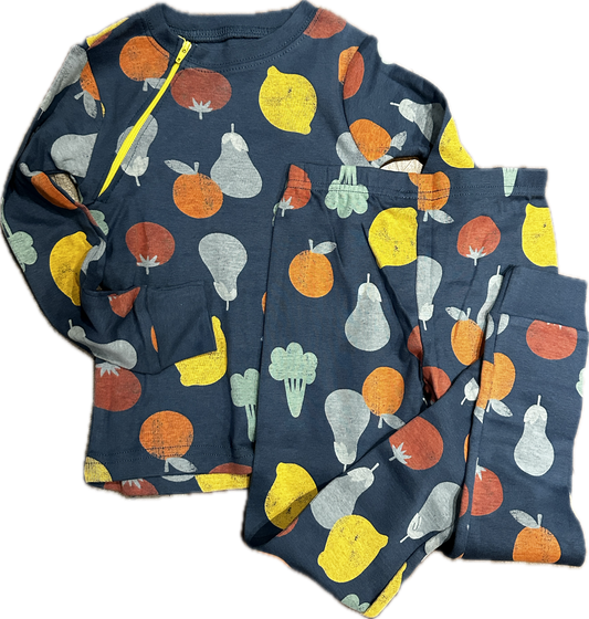 RIGHT ZIPPER Fruit PJs