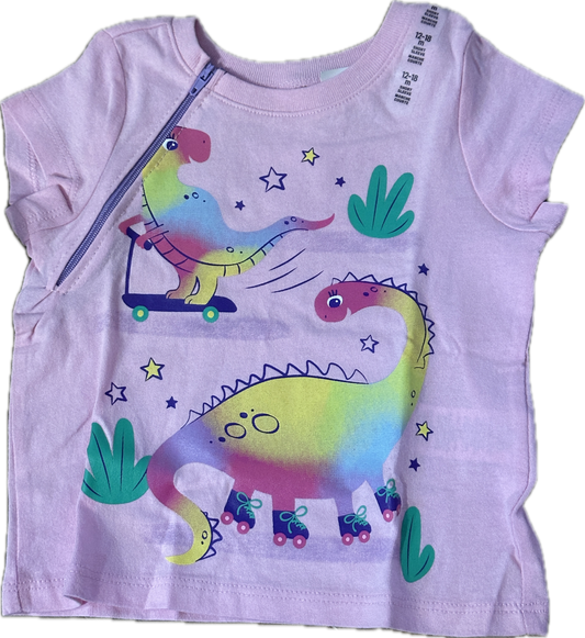 RIGHT ZIPPER Rainbow Dinos