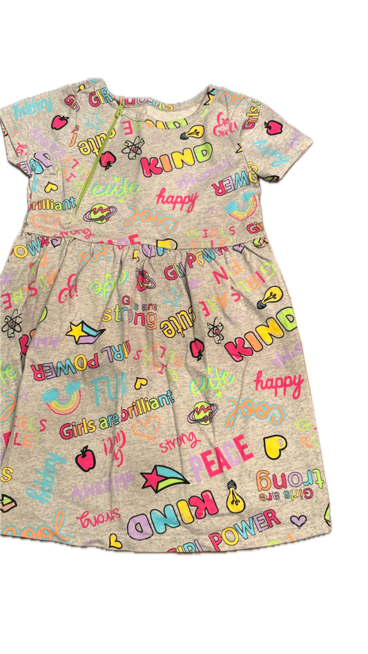 RIGHT ZIPPER Positive Words Dress