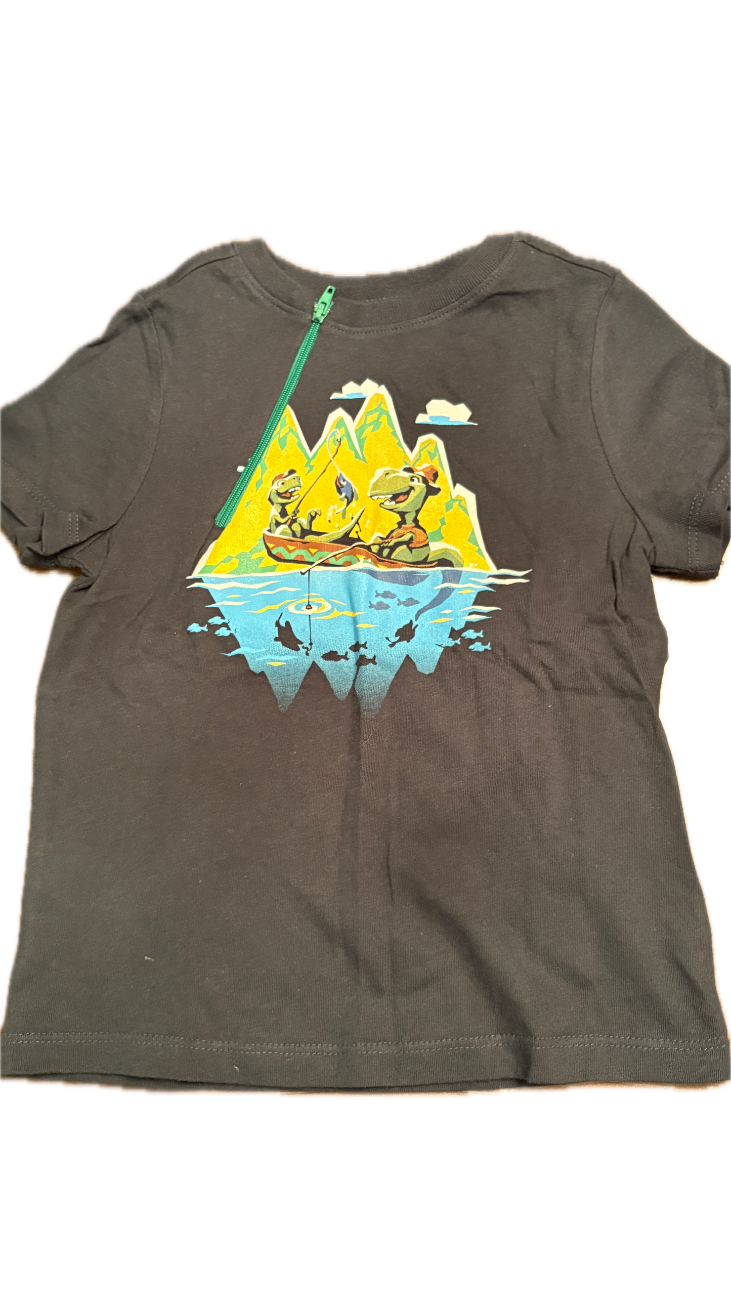 RIGHT ZIPPER Fishing Dino