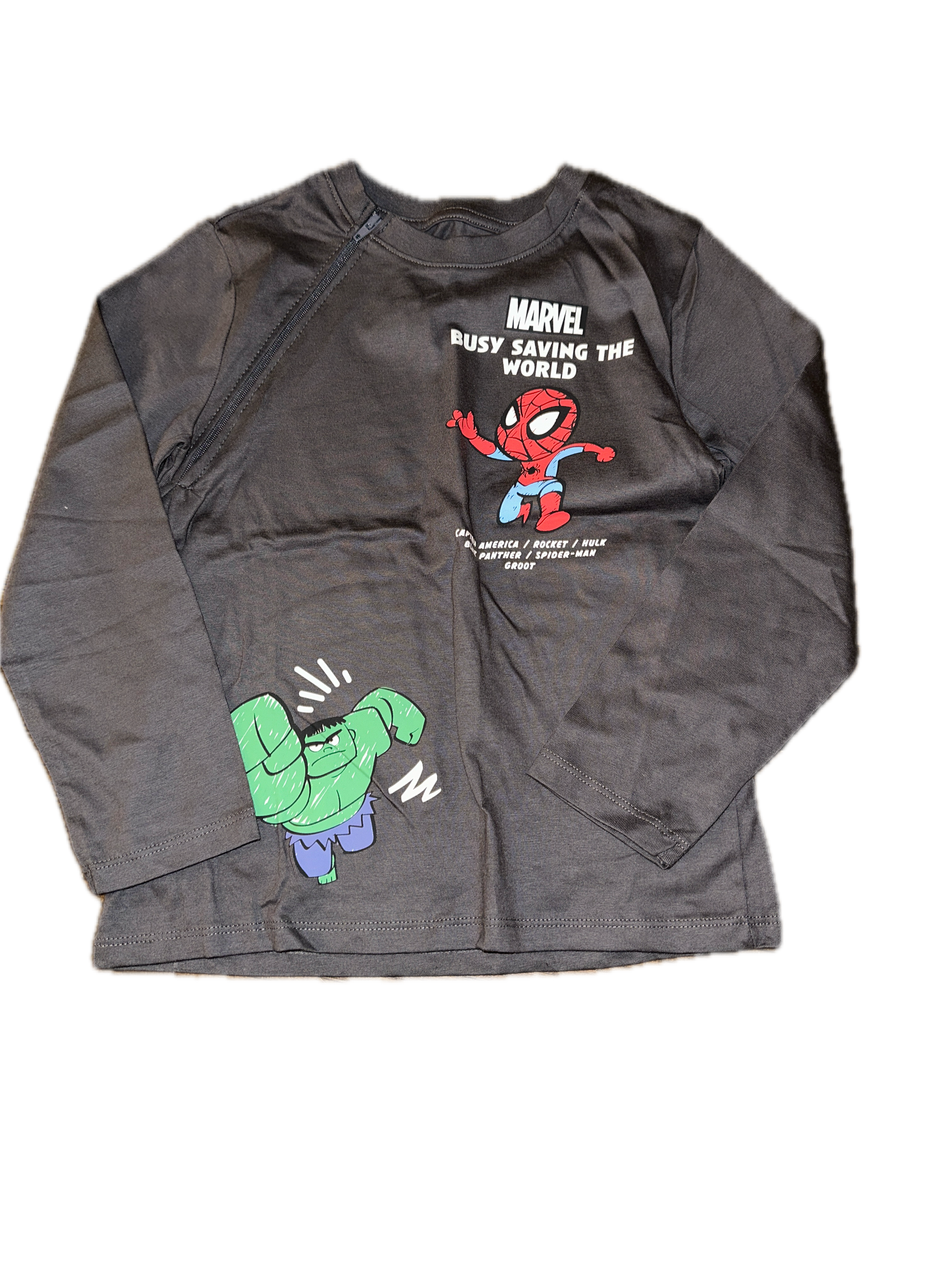 RIGHT ZIPPER Marvel [Black]