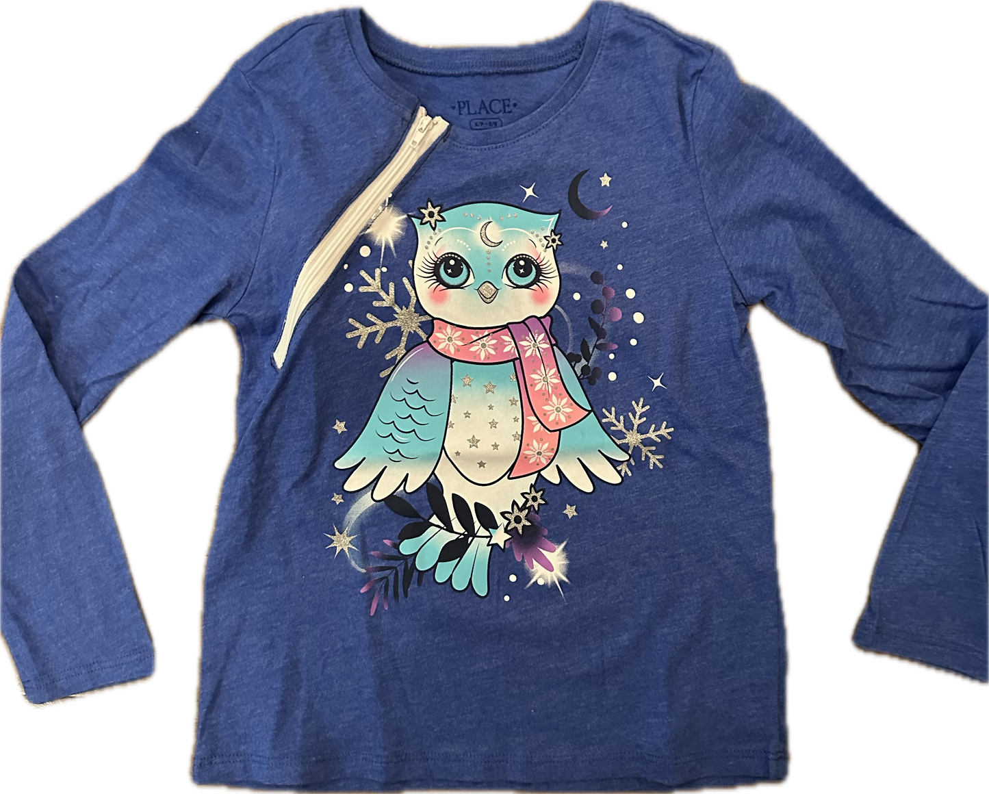 RIGHT ZIPPER Cosmic Owl Size 5-6