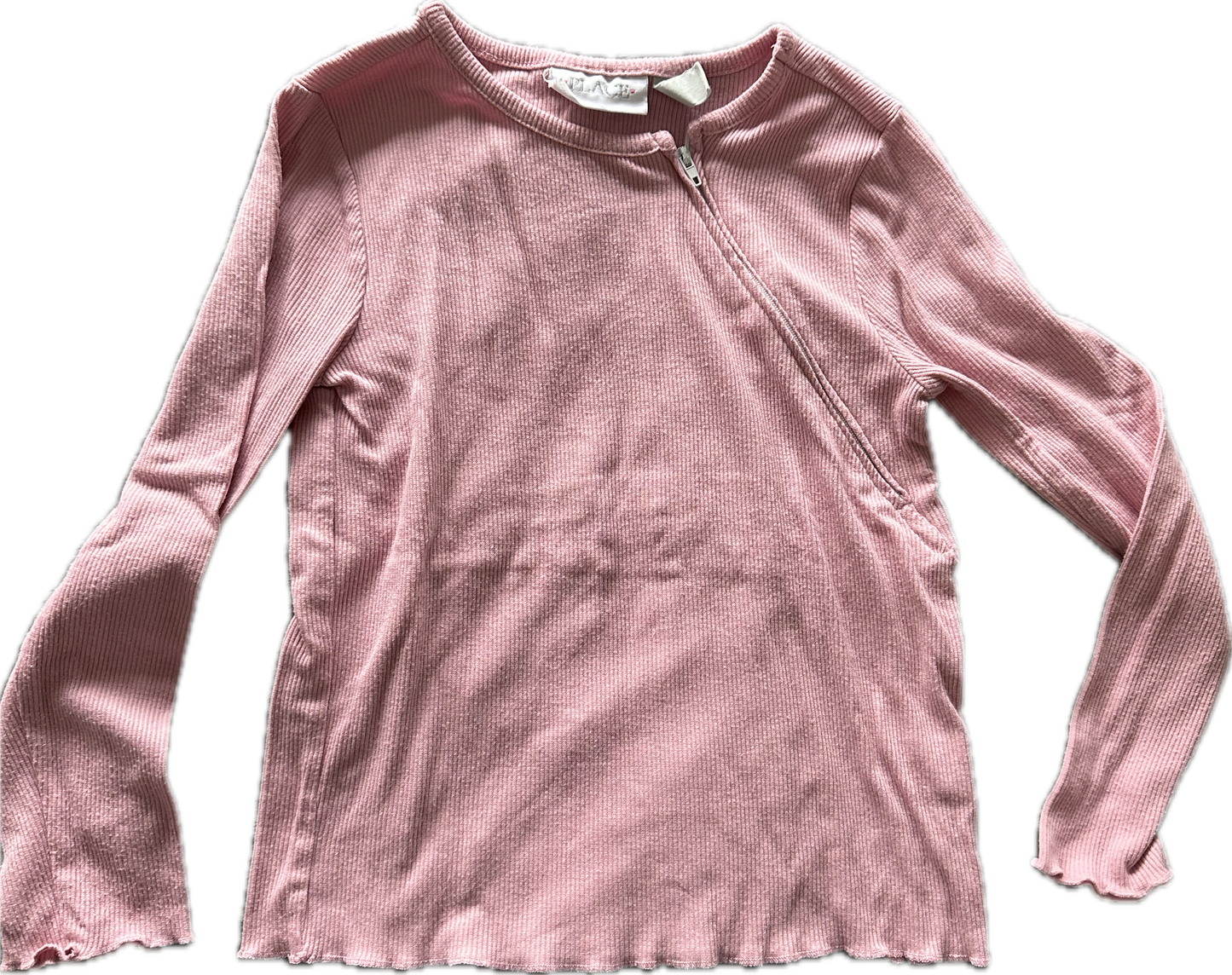 Gently Used Pink Ribbed LEFT Zipper Size 5-6