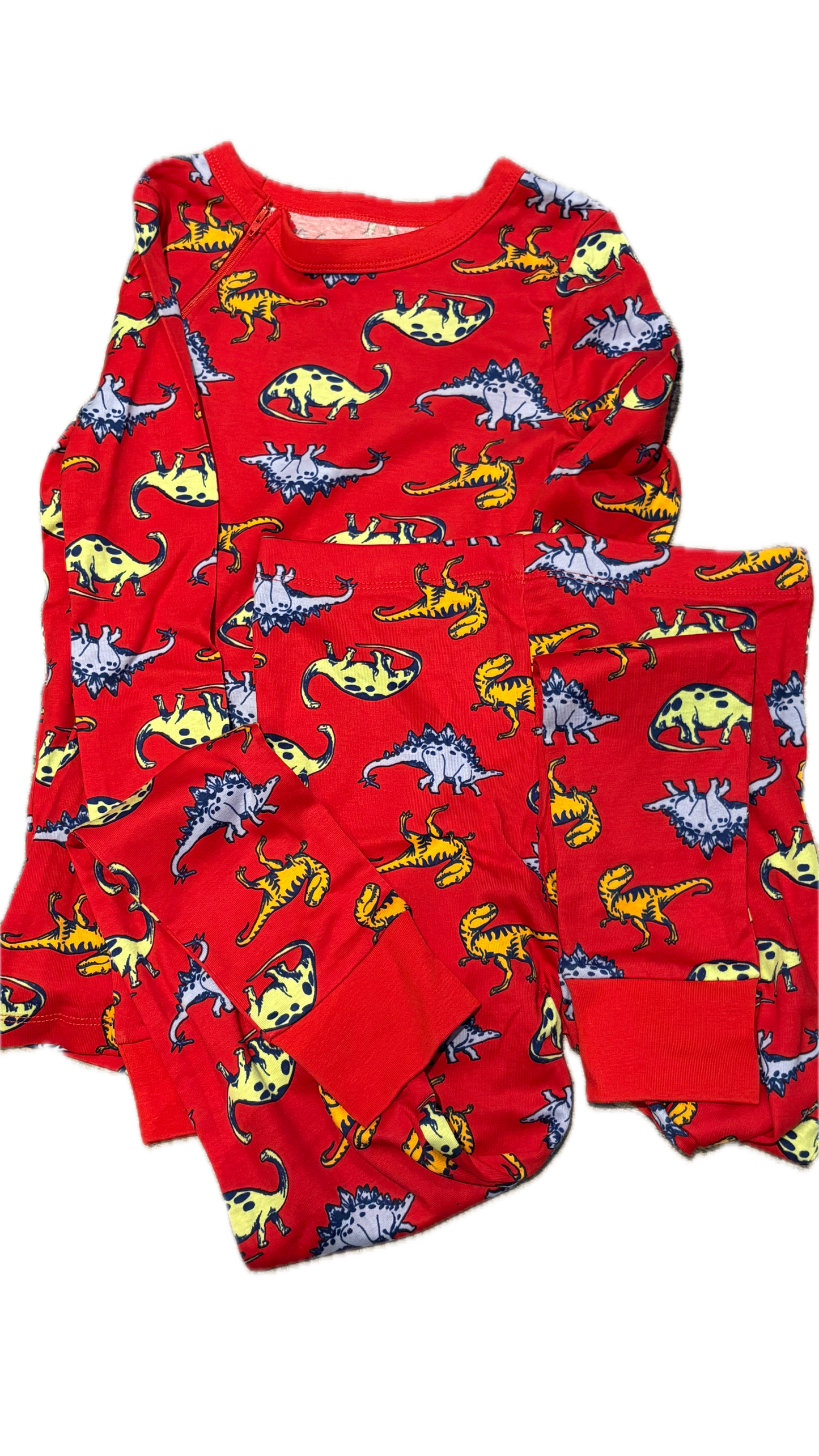 RIGHT ZIPPER Dino PJs