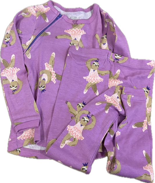 GENTLY USED RIGHT ZIPPER Sloth Ballerina