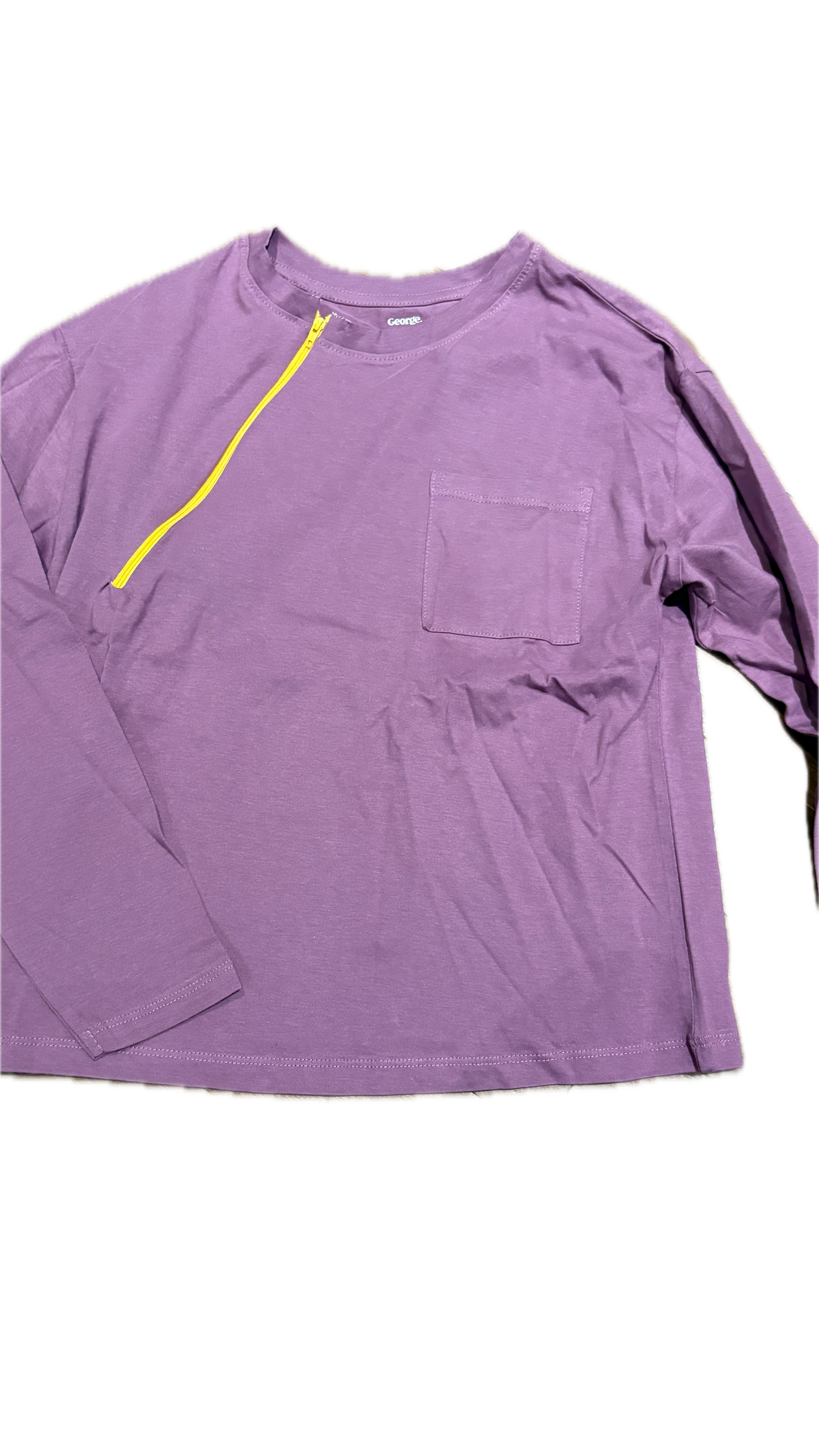 RIGHT ZIPPER Purple with Pocket