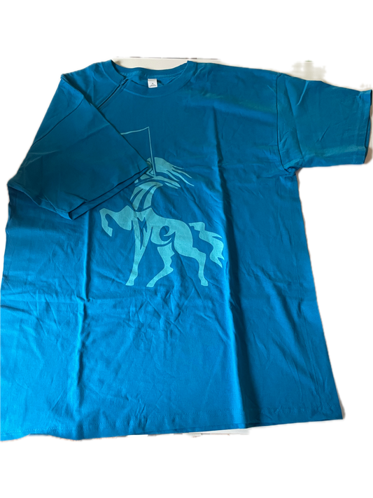 RIGHT ZIPPER Blue Horse