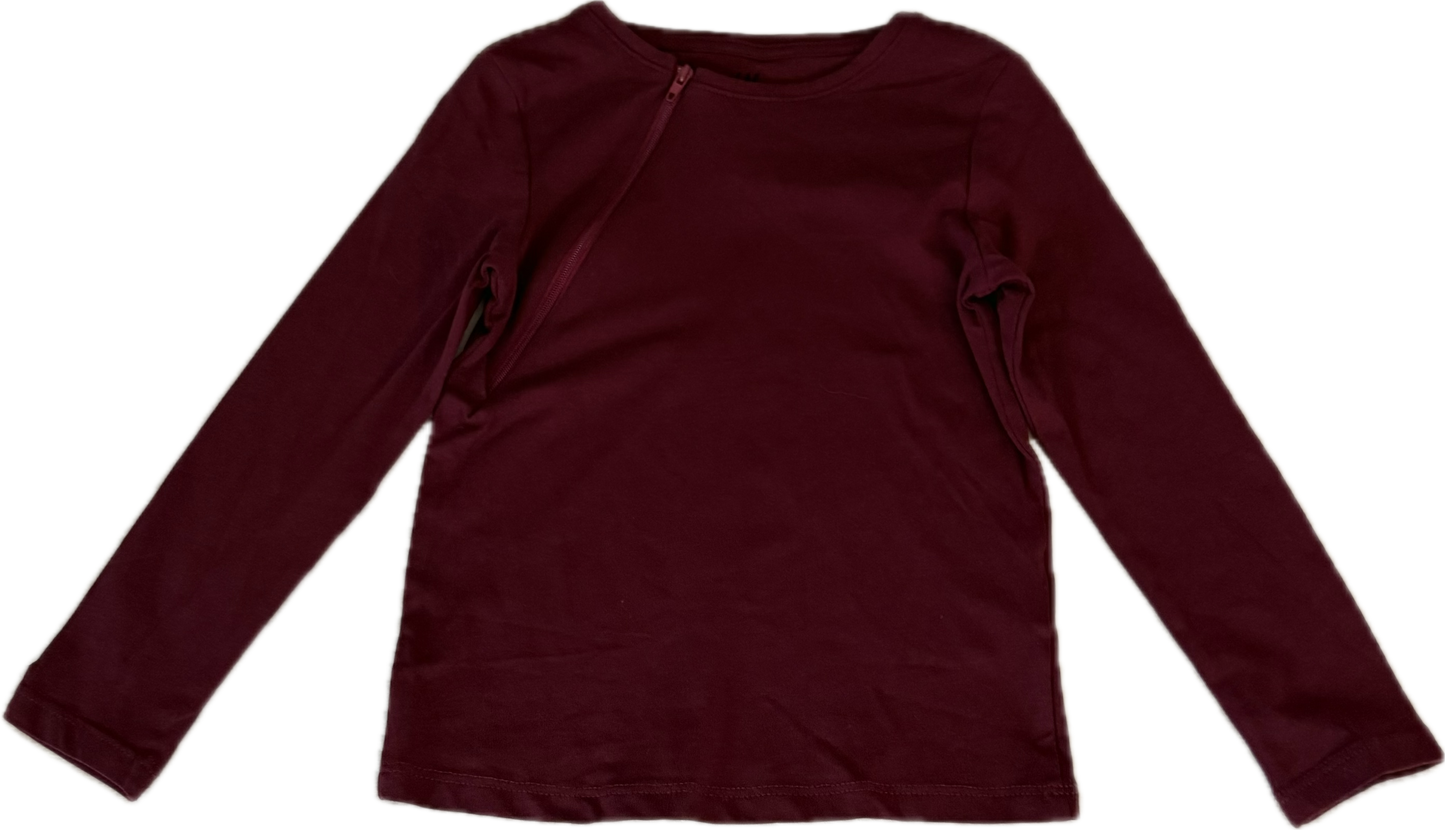 RIGHT ZIPPER Maroon