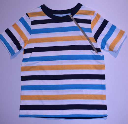 LEFT ZIPPER Stripes Size 2T