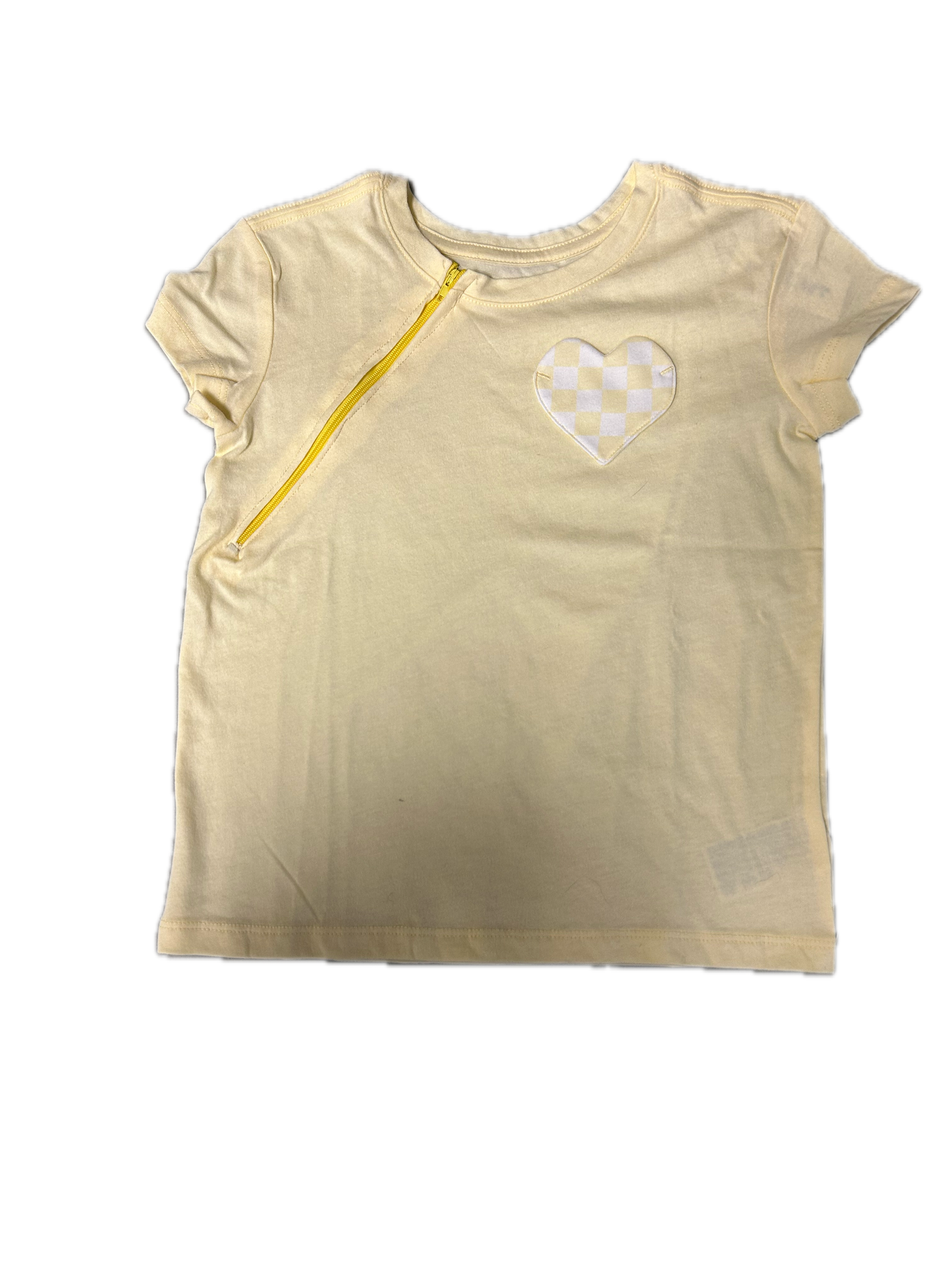 RIGHT ZIPPER Yellow Heart Pocket