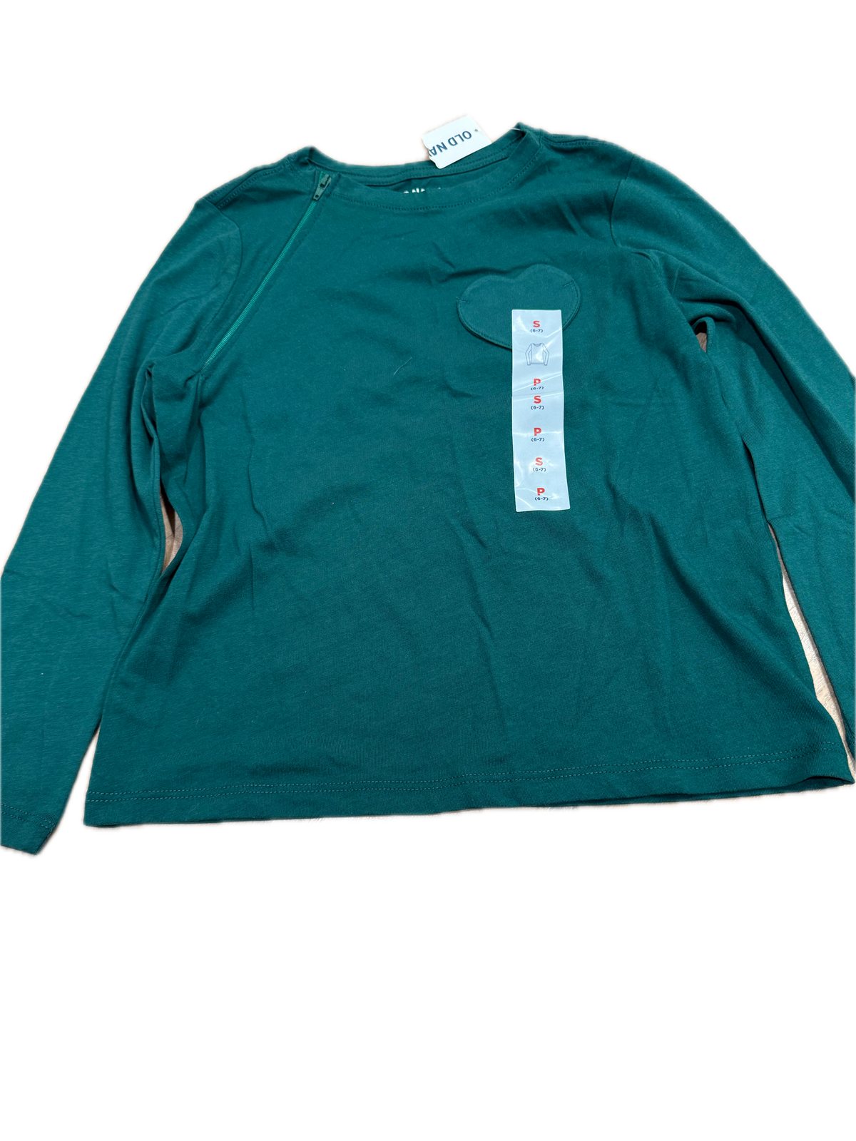 RIGHT ZIPPER Green with Heart Pocket